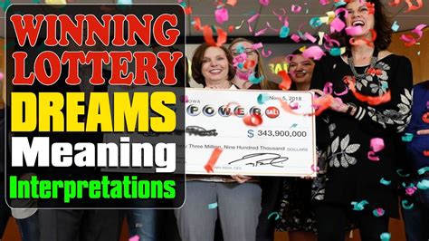 what does dreaming of winning the lottery mean|Dream Of Winning The Lottery (Interpretation.